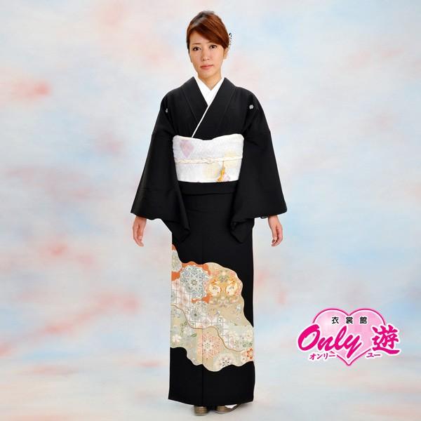 27-280/留袖セット/レディース/40-012NK/Lサイズ/結婚式/レンタル/黒留袖/フォーマ...