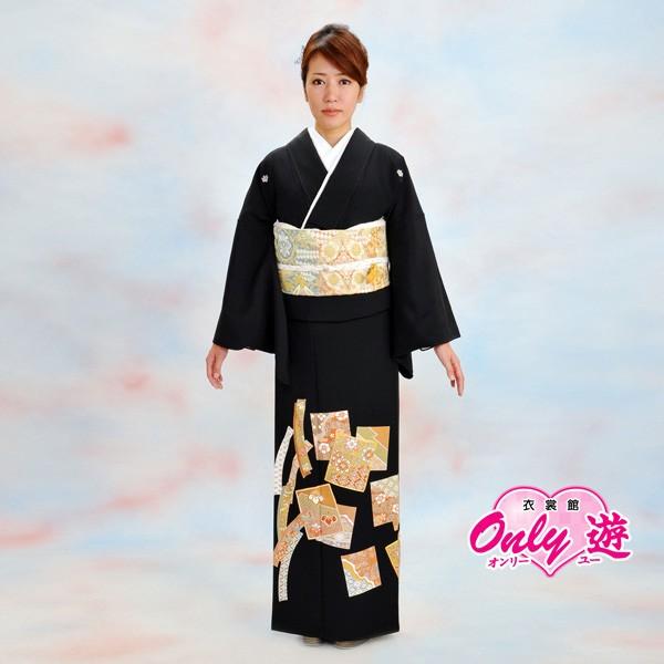 27-280/留袖セット/レディース/40-013NK/Lサイズ/結婚式/レンタル/黒留袖/フォーマ...