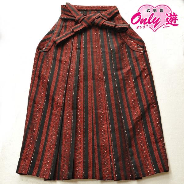 26-000/メンズ袴/単品/55-0551IM-93/花わらべ/赤縞/レンタル/成人式/入学式/卒...
