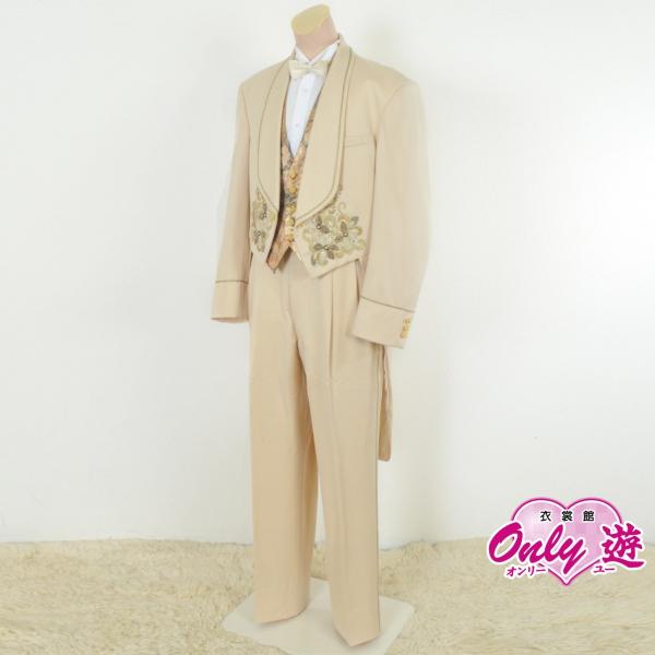 男性/タキシード/アイボリー/おしゃれ/かっこいい/粋/レンタル/A-L