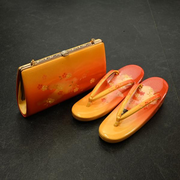 【新品】草履バッグセット/レンタル/ZB-0017NK/金鷲/Mサイズ/草履/成人式/振袖/訪問着/...