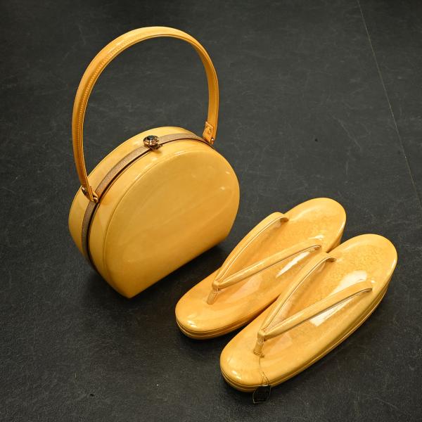 【新品】草履バッグセット/レンタル/ZB-0018NK/金鷲/Mサイズ/草履/成人式/振袖/訪問着/...