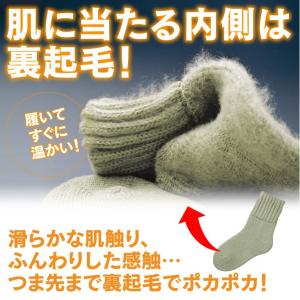 靴下 毛布のような靴下(22-25cm)レディ...の詳細画像3