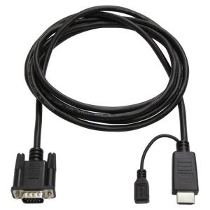 アイネックス HDMI-VGAケーブル 2m AMC-HDVGA20｜onna