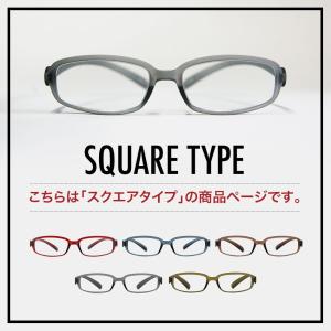 老眼鏡 スクエアタイプ リーディンググラス b...の詳細画像2