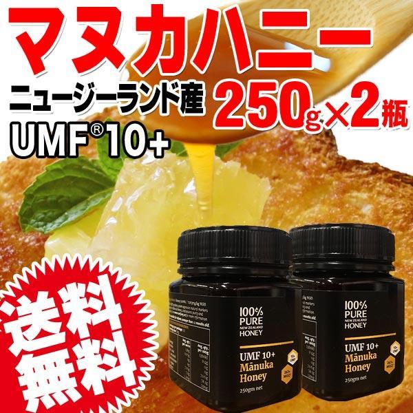 ギフト マヌカハニー 10+ はちみつ UMF10+ MG263+ 送料無料 250g ×2個 ハチ...