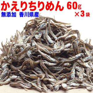 無添加 食べるいりこ(かえりちりめん)60g×3袋 (香川県観音寺市伊吹島産)