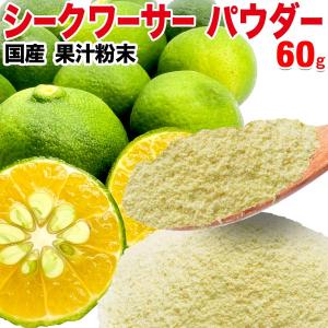 シークワーサーパウダー 果汁末 国産 60g×1袋 ポイント利用 デキストリン 送料無料 粉末 ノビレチン