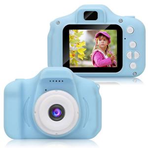 子供用　カメラ  キッズカメラ  青 ブルー 子供用カメラ トイカメラ デジタルカメラ USB充電 おしゃれ 可愛い かわいい  小型 プレゼント SDカード付｜onrin