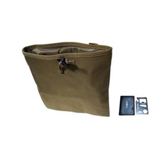 フィッシングベルト 釣りベルト 大型ポーチ 収納ポーチ 大袋 単品 オプション サバイバルカード セット  カーキ