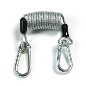 MAXWIN 落下防止 コード バイク用 カラビナ スプリング ワイヤー ケーブル ストラップ ポータブルナビ スマホ iPhone