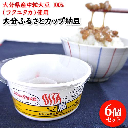 おんせん県おおいたのオリジナルカップ 大分ふるさとカップ納豆30g 6個セット 給食 旅館 二豊フー...