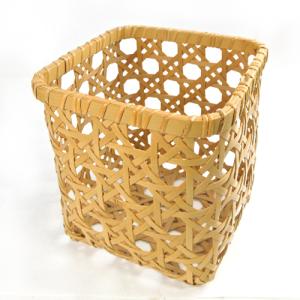 受注生産 別府竹細工 八つ目(八ツ目)編み フリーボックス 205mm×205mm