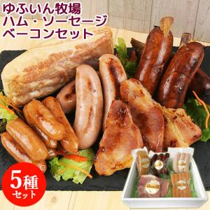 ゆふいん牧場 ハムソーセージベーコンセット(5種)  送料無料｜onsenken-oita