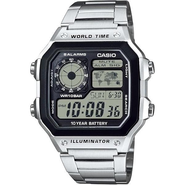 カシオ AE-1200WHD-1AJF デジタル メタルバンド 10気圧防水 ストップウオッチ LE...