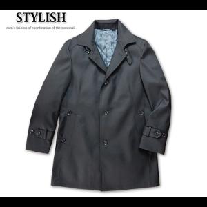 【紳士メンズ】【BELLBUNISH】4つボタン中綿キルトボンディングシングルコート 送料無料 BELLBUNISH 4つボタン中綿キルトボンディングシングルコート