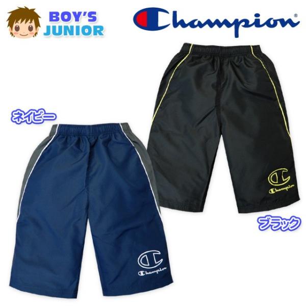 送料無料 子供服 男の子 ハーフ パンツ Champion チャンピオン ボトム ライン ウエストゴ...