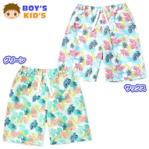 送料無料 男児 キッズ サーフパンツ 水着 スイムウェア 一体型インナーパンツ付き 恐竜 ボタニカル柄 子供 男の子 110cm 120cm 130cm iw-0859 メール便対応