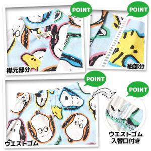 送料無料 男児 女児 ベビー 甚平 スヌーピー...の詳細画像2