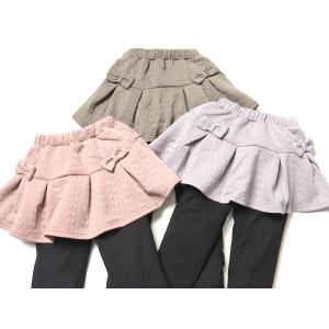 送料無料 女児 キッズ スカッツ スカート×ス...の詳細画像3