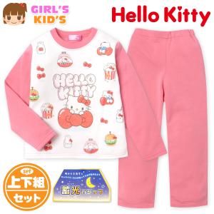 送料無料 女児 キッズ 裏起毛 長袖 光るパジャ...の商品画像