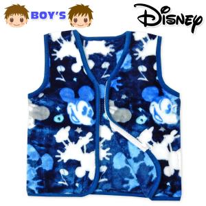 送料無料 男児 キッズ ジュニア ニューマイヤー スリーパー ミッキー あったか パジャマ yg-0869f-nv メール便対応