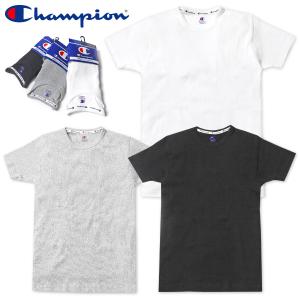 送料無料 紳士 メンズ テレコリブ 半袖 Tシャツ Champion 肌着 クルーネック 綿100％ アンダーウェア 下着 インナー yg-1941 メール便対応｜onstyle