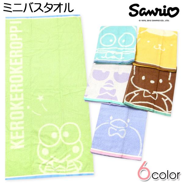送料無料 ミニバスタオル サンリオ 綿100％ ジャガード キャラクター柄デザイン 50×100cm...