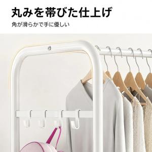 ハンガーラック 幅94cm 収納バスケット付き...の詳細画像5