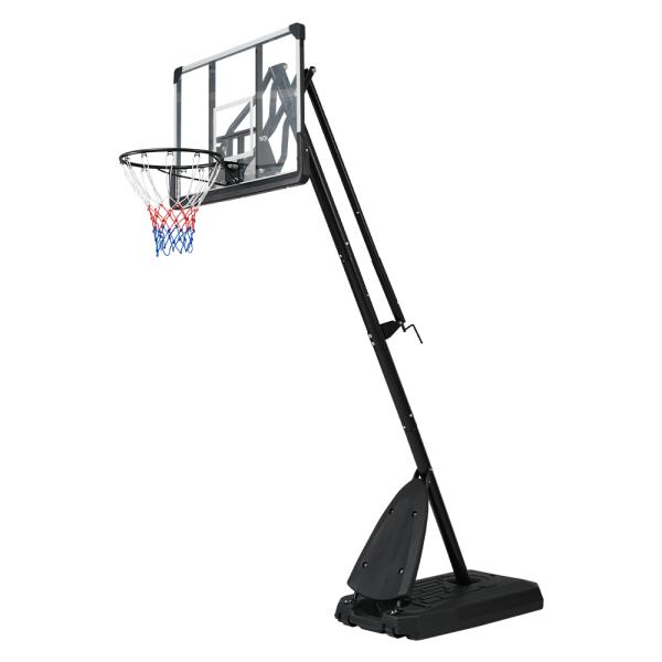 バスケットゴール 高さ230〜305cm無段階調節 フロートボード付き 公式＆ミニバス対応 移動可 ...