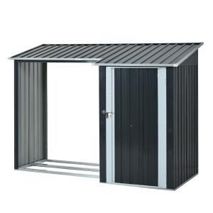 薪小屋 収納庫 屋外 屋根付き 227×92×1...の商品画像