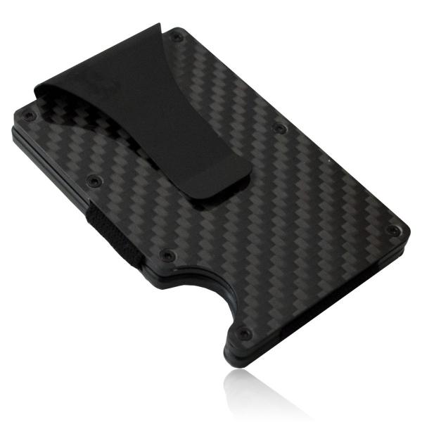 マネークリップ カードケース メンズ 財布　薄型 磁気 スキミング 防止 大容量 送料無料 黒　シル...