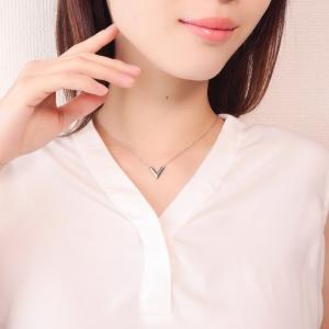 V字ネックレス レディース メンズ ゴールド ...の詳細画像2