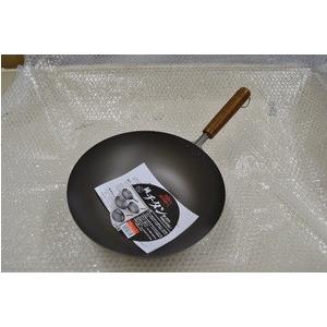 長谷元 チタン木柄いため鍋 28cm 軽い 軽量 中華なべ 日本製 店舗用 片手 チャーハン 手や腕への負担が軽減 中華鍋 高橋総本店 ヤフーショッピング店 通販 Yahoo ショッピング