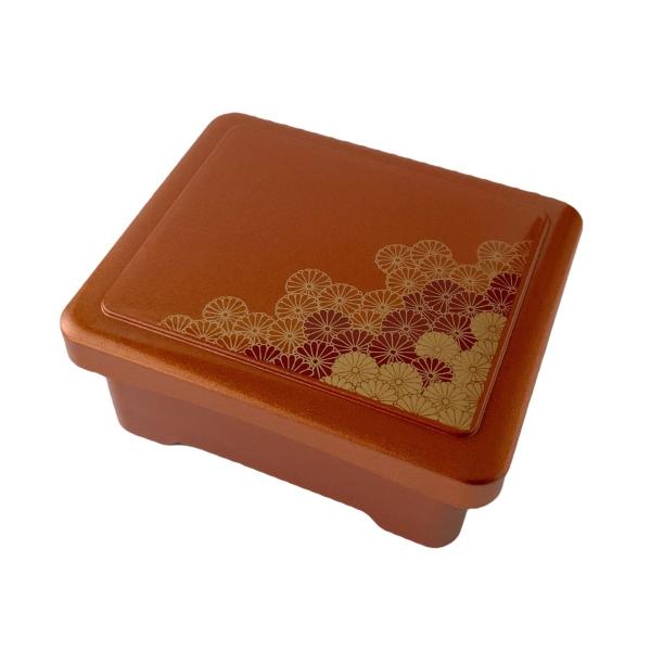 象足丼重　野菊内朱 漆器 うな重 器 うな重箱 和食器 業務用 お重、かつ重、鰻　若泉