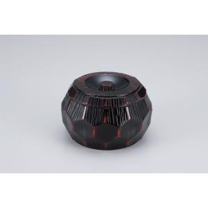 錦亀甲飯器　曙 φ15.1×9cm 漆器 高級丼重 懐石用 うな重 器 飯器 ひつまぶし 和食器 業...