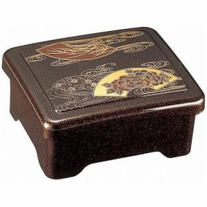 光月丼重 扇面菊水内朱　 漆器 うな重 うな重箱 鰻　土用の丑の日　うなぎ