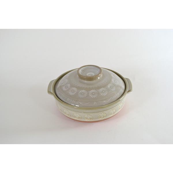 三島　土鍋　8号 2-3人用 日本製　寄せ鍋・湯豆腐・水炊き・雑炊　国産　万古焼　萬古焼　大樹　マル...