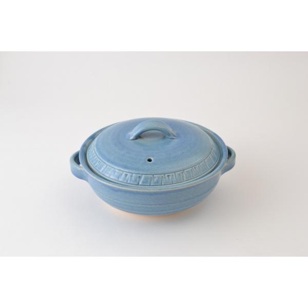 令和　土鍋　REIWA ブルー BLUE 7号鍋　2人用　M1431 日本製　寄せ鍋・湯豆腐・水炊き...