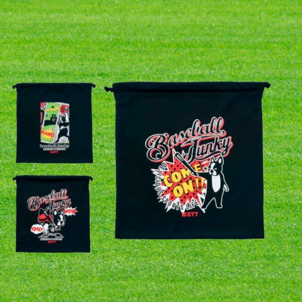 ZETT ゼット BBジャンキー ニット グラブ袋 アメコミ風 デザイン 野球 ソフトボール BOX...