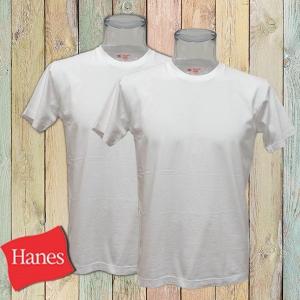 ヘインズ H5110　ジャパンフィット 白2枚組 クルーネックTシャツ   Japan Fit