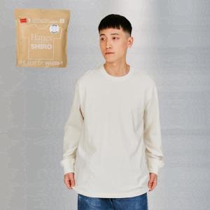 大きいサイズ Hanes T-SHIRTS SHIRO クルーネックロングスリーブTシャツ ヘインズ シロTシャツ 長袖 ビッグサイズ HM4-A201L｜スポーツ用品店ダッシュ
