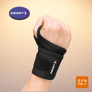 ZAMST（ザムスト） リストラップ  手首用サポーター 指かけループ付き 左右兼用｜スポーツ用品店ダッシュ