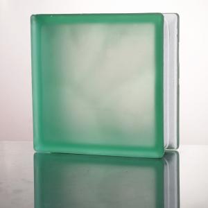 ガラスブロック 送料無料 6個セット 高品質 80mm厚 ミスティクラウディターコイズ｜onyx-jp