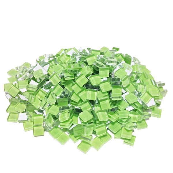 ガラス モザイク タイル バラ グラスグリーン 大容量 600ｇ 600ピース以上 DIY ハンド ...