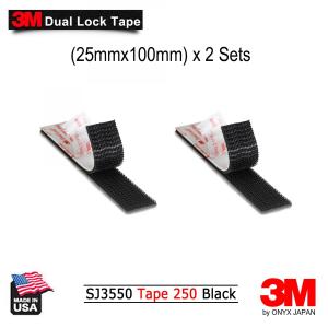 3M 3M デュアルロックファスナー ブラック SJ3550 最大の耐熱性