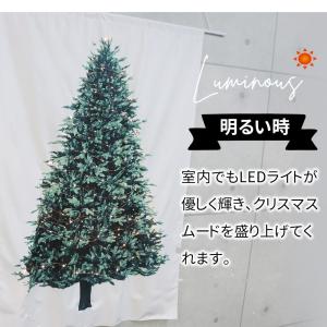 クリスマス タペストリー LEDライト付き ク...の詳細画像2