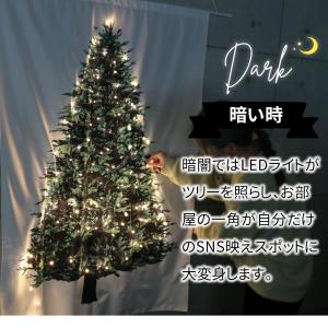 クリスマス タペストリー LEDライト付き ク...の詳細画像3