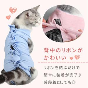 術後服 ウエア 猫 メス オス 猫の術後服 術...の詳細画像4