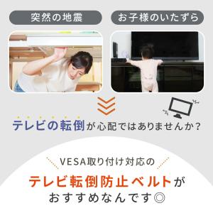 お盆も出荷中 テレビ転倒防止 ベルト バンド ...の詳細画像1